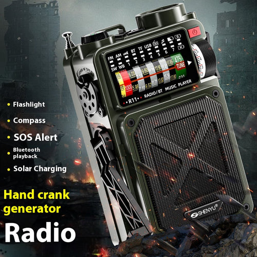 5W Hand-Crank Generator & Solar Power Bank