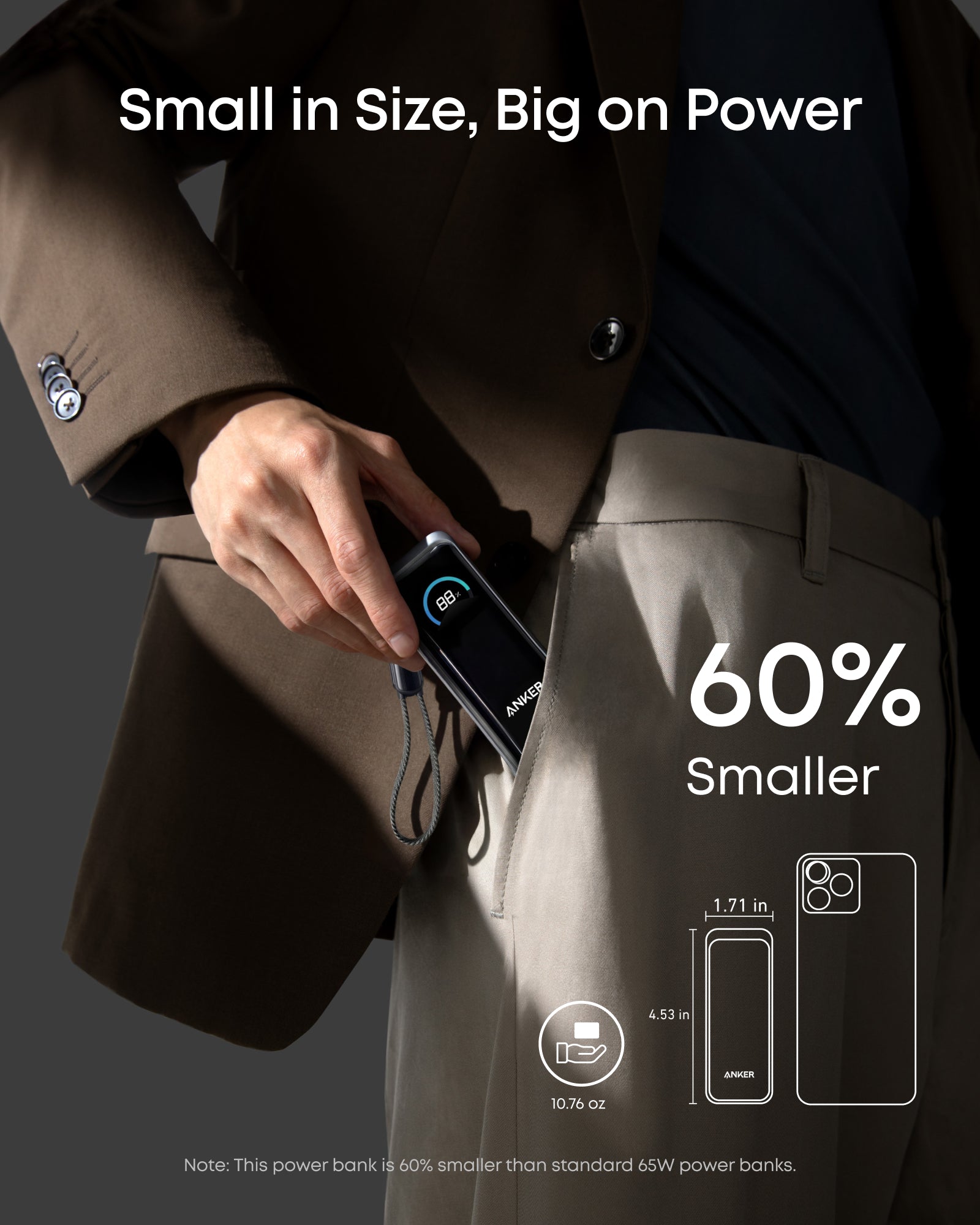 Anker Prime Power Bank (9,600mAh, 65W, Fusion)