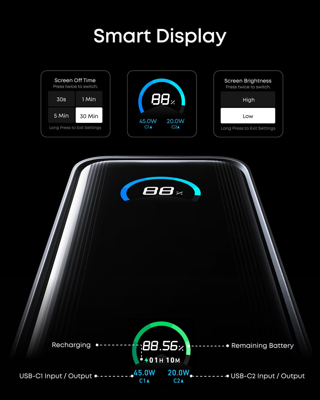 Anker Prime Power Bank (9,600mAh, 65W, Fusion)